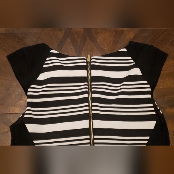 Express Black and White Sheath Mini Dress Size 6 - Picture 6 of 11